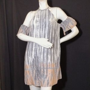 Sage NWOT cold shoulder halter dress